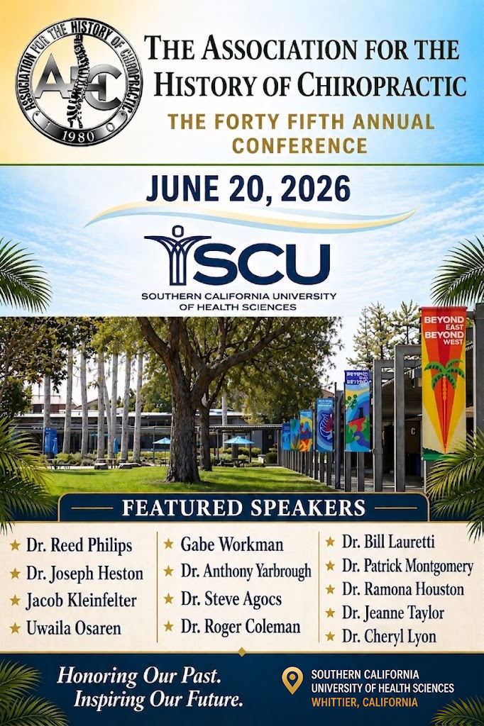 History Of Chiropractic - Meetings and Conferences